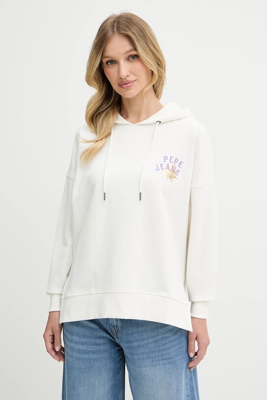 Odzież Pepe Jeans bluza PL581526 biały