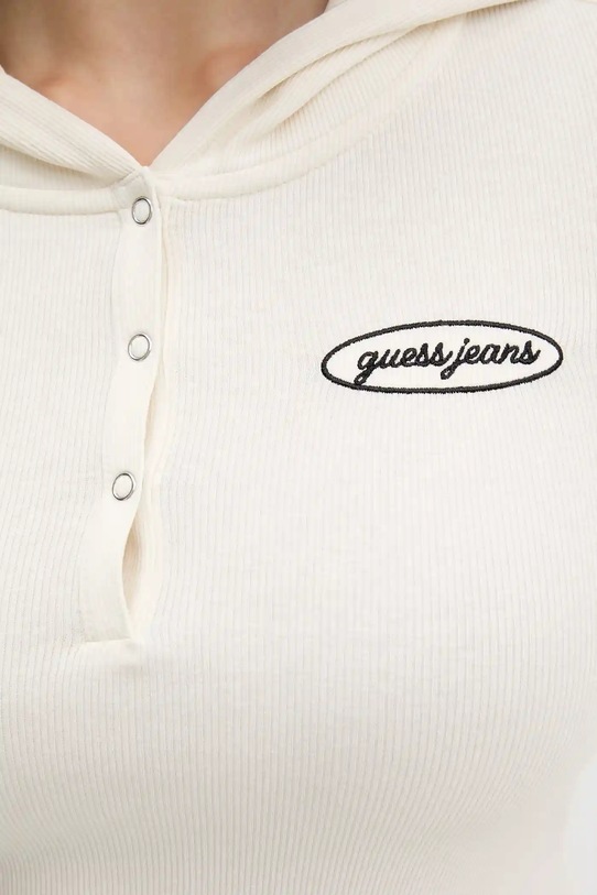 Tričko s dlouhým rukávem Guess Jeans W5YP39.KA0H1 béžová