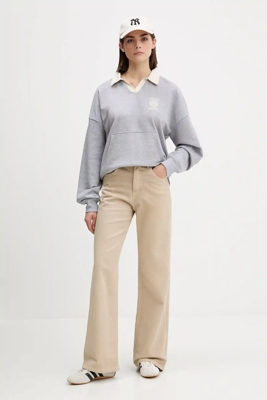 Guess Jeans pamut melegítőfelső W5YQ16.K68I4 szürke AW25
