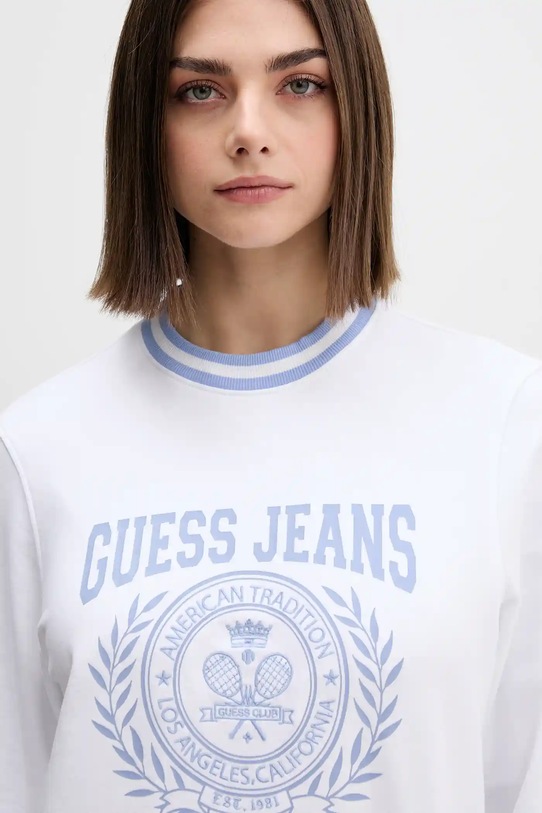 Бавовняна кофта Guess Jeans білий W5YQ19.K68I4