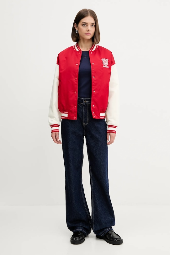 Guess Jeans kurtka bomber W5YL15.WHAA2 czerwony AW25