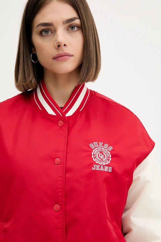 Guess Jeans giacca bomber rosso W5YL15.WHAA2