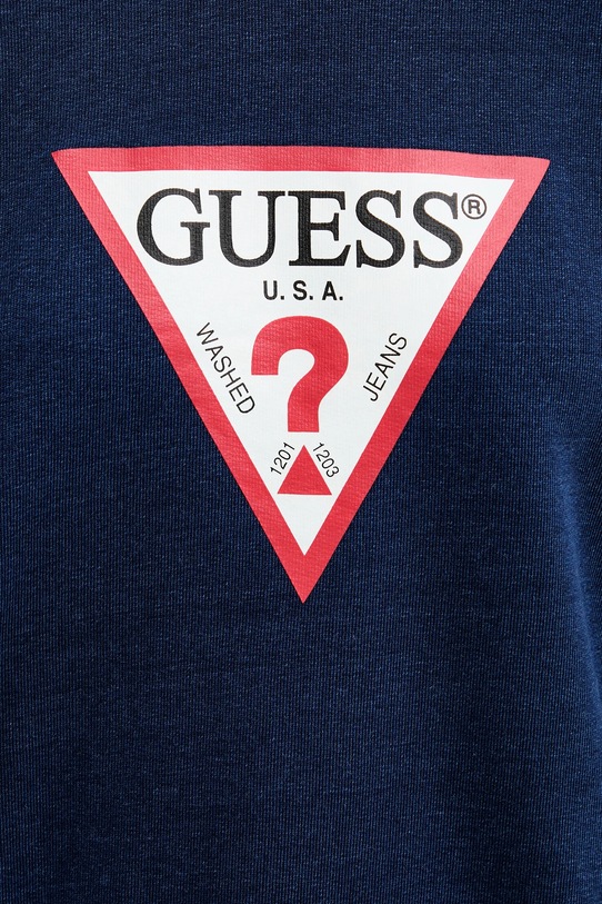 Guess Jeans felpa in cotone W5YQ12.KCXQ1 blu navy