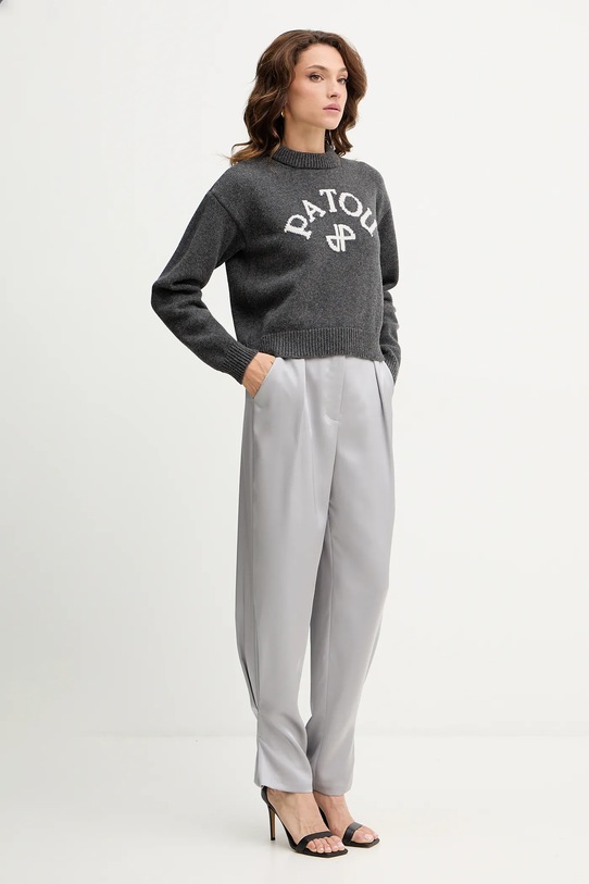 Patou sweter wełniany KN2788064 szary AW25