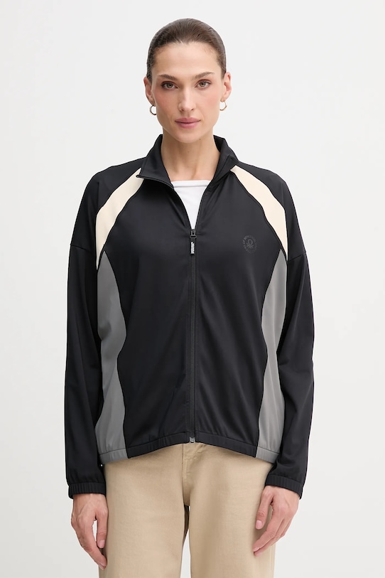 United Colors of Benetton bluza z elastanem czarny 330X3M07O