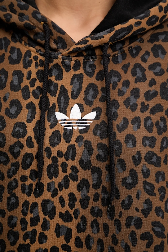 adidas Originals bluză Graphic Lo Hd JV7560 maro