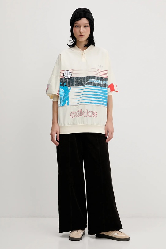 Μπλούζα adidas Originals Summersp Crew JW0148 μπεζ AW25