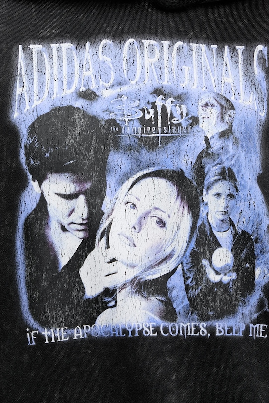 adidas Originals hanorac de bumbac Buffy Hoodie JW0155 negru