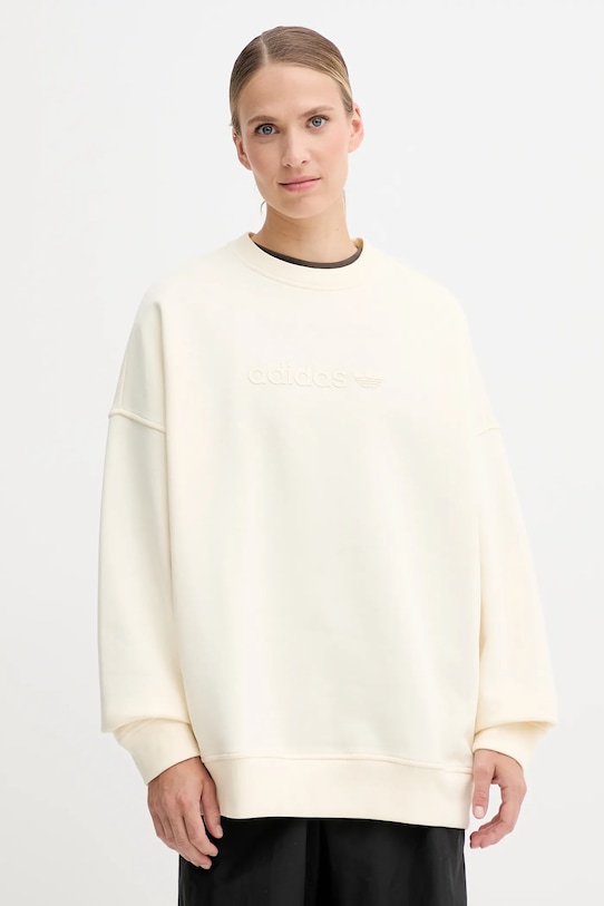 Mikina adidas Originals Essentials nášivka béžová JW1016