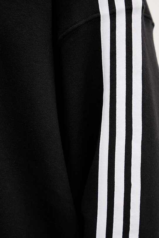 adidas Originals hanorac de bumbac 3-Stripes JX5285 negru