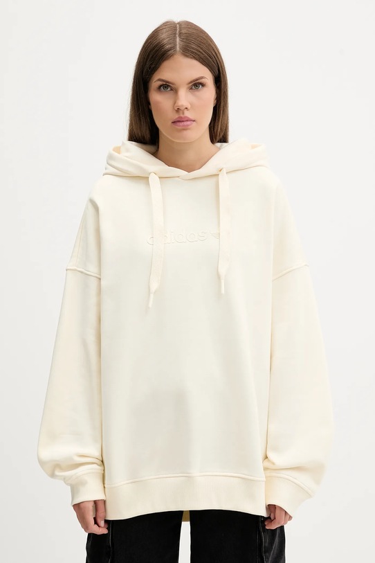 Mikina adidas Originals Essentials s kapucí béžová JX5495