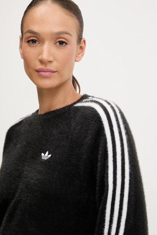 Sveter adidas Originals Holiday Sweater čierna JX7813