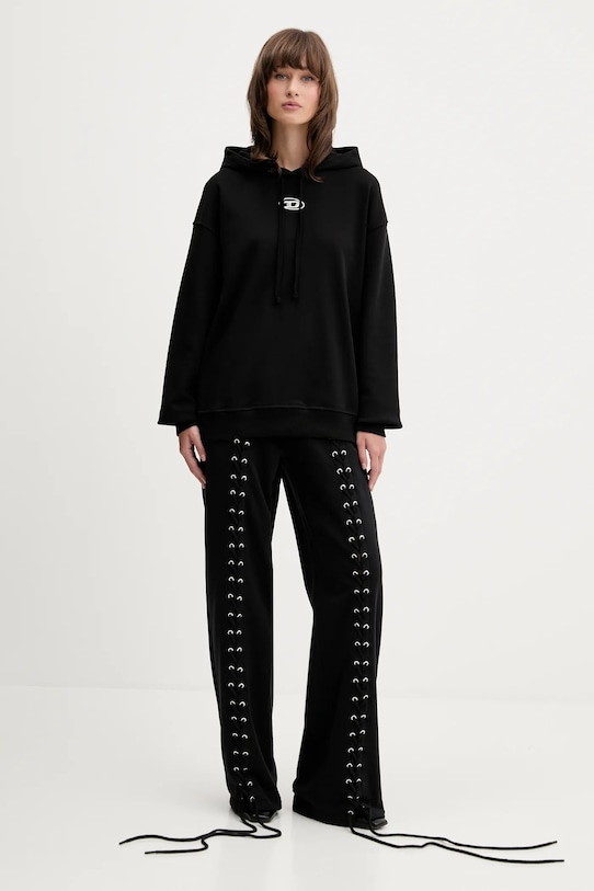 Diesel bluza bawełniana F-BUXT-HOOD-OD A19448.0BMBJ czarny AW25