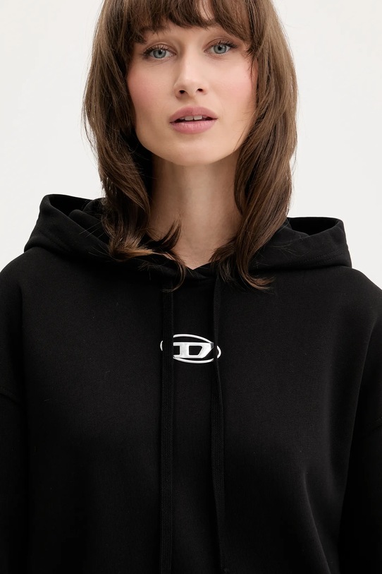 Diesel bluza bawełniana F-BUXT-HOOD-OD czarny A19448.0BMBJ
