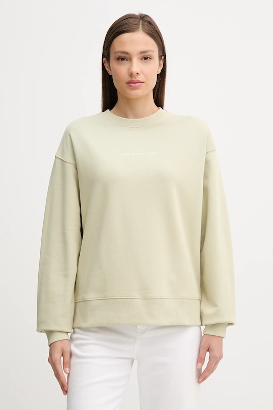Marc O'Polo felpa in cotone 5000006575 verde AW25