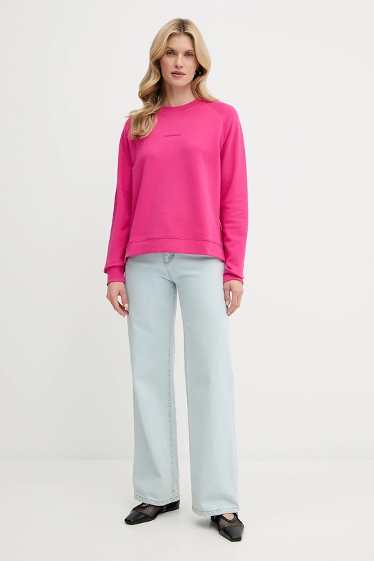 Marc O'Polo pamut melegítőfelső 5000007104 rózsaszín AW25