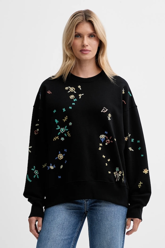 PS Paul Smith bluza bawełniana aplikacja czarny W2R.185V.TP5177