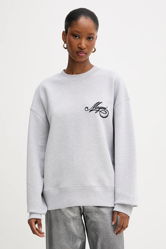 MSGM hanorac de bumbac imprimeu gri 3941MDM80.257793