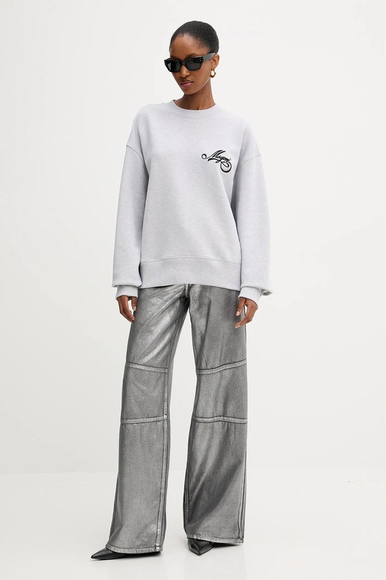 MSGM bluza bawełniana 3941MDM80.257793 szary AW25