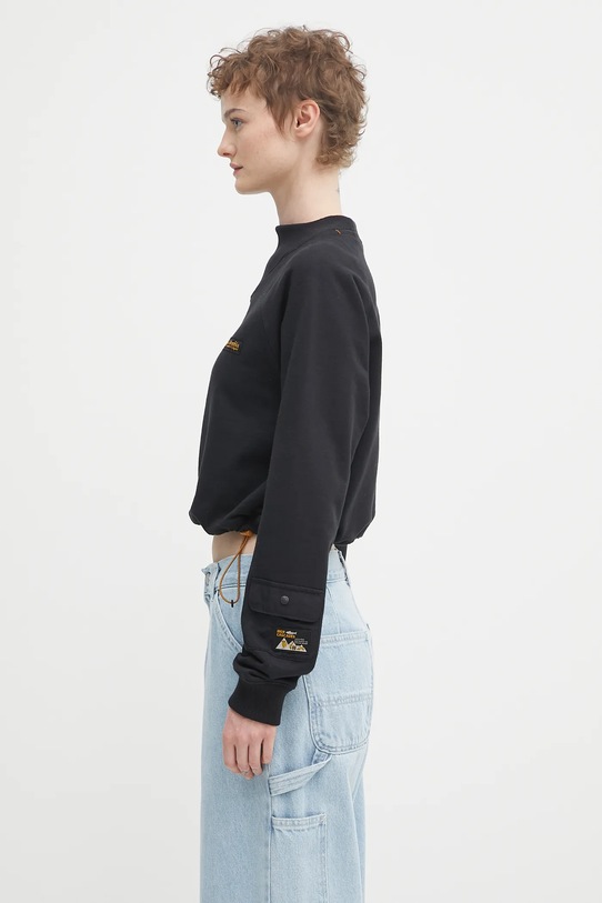 Bavlnená mikina Columbia High Cascades 2136421 čierna AW25