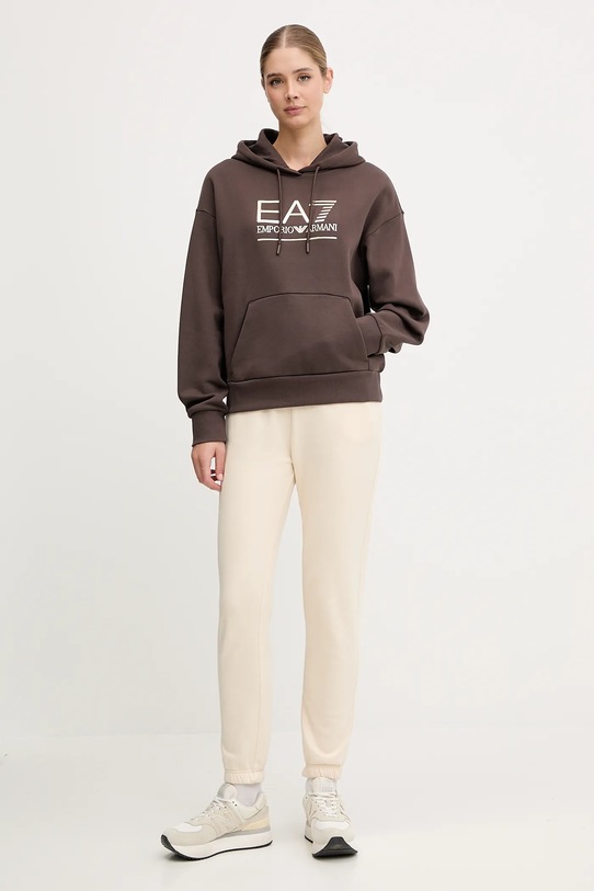 EA7 Emporio Armani bluza AF10377.7W000422 brązowy AW25