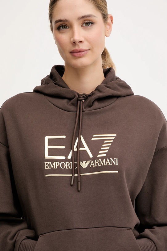 EA7 Emporio Armani bluza brązowy AF10377.7W000422