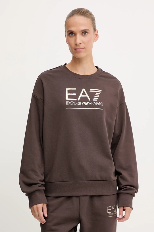 EA7 Emporio Armani bluza pozostałe brązowy AF12473.7W000416