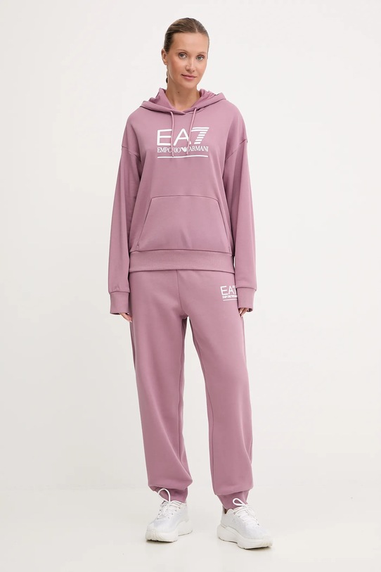 Dukserica EA7 Emporio Armani AF12473.7W000417 ljubičasta AW25