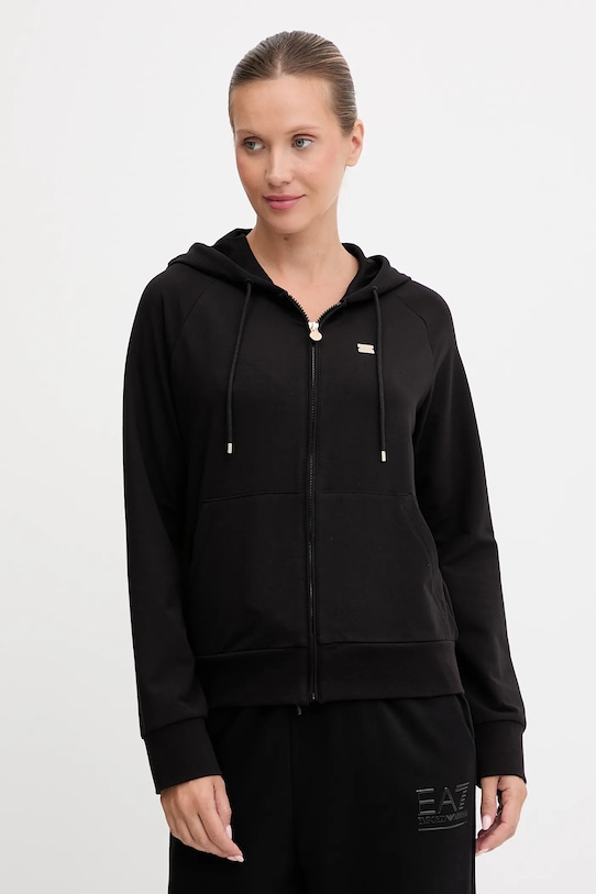 Кофта EA7 Emporio Armani с капюшоном чёрный AF13135.7W000458
