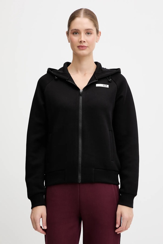 Кофта EA7 Emporio Armani с капюшоном чёрный AF13151.7W000675