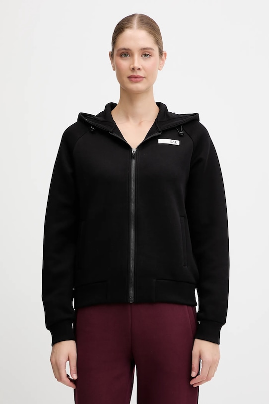 Кофта EA7 Emporio Armani с капюшоном чёрный AF13151.7W000675