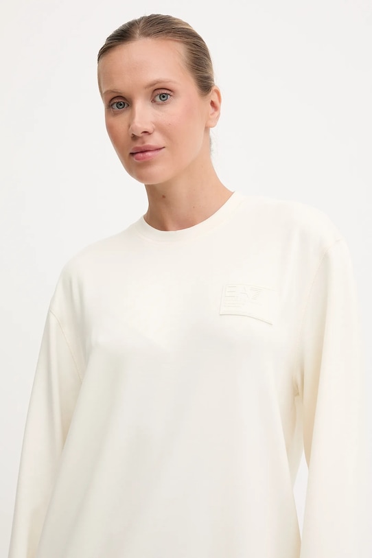 Mikina EA7 Emporio Armani béžová AF13790.7X000129