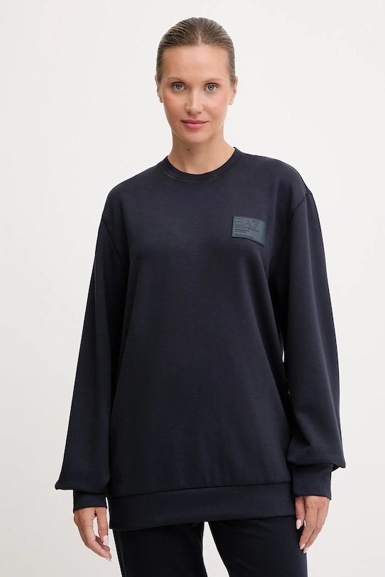 Mikina EA7 Emporio Armani bez kapuce námořnická modř AF13790.7X000129