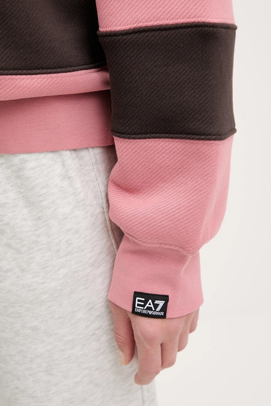 EA7 Emporio Armani hanorac de bumbac AF16427.7X000143 roz