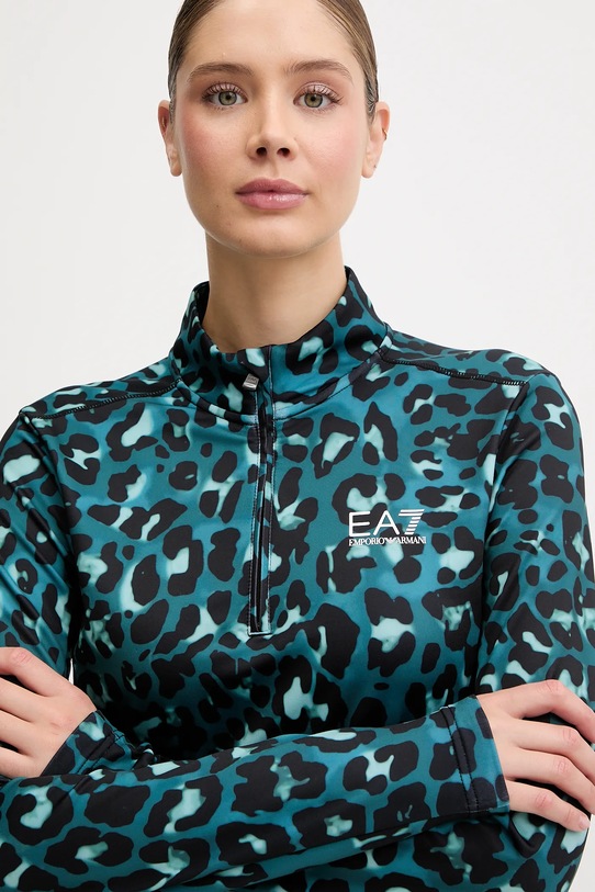 EA7 Emporio Armani bluza sportowa turkusowy AF14634.7W000396
