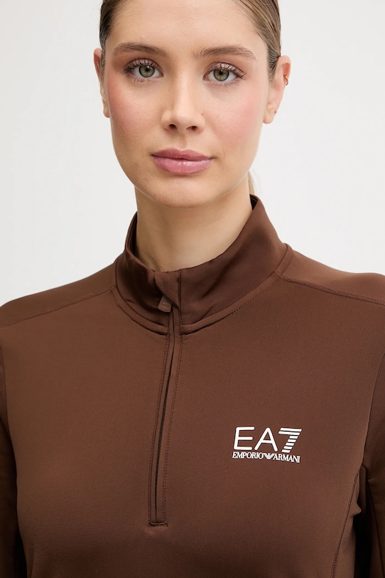 EA7 Emporio Armani bluza sportowa brązowy AF14634.7W000396
