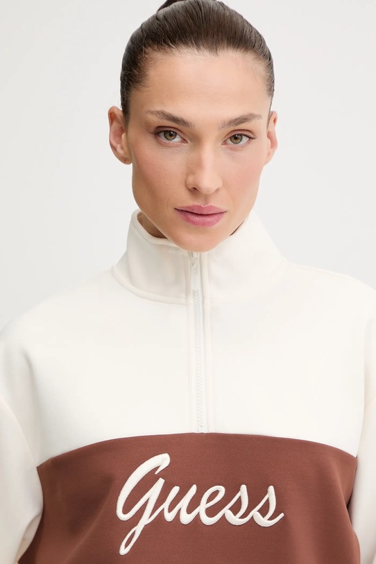 Guess bluza FABIA beżowy V5BQ00.KCX22