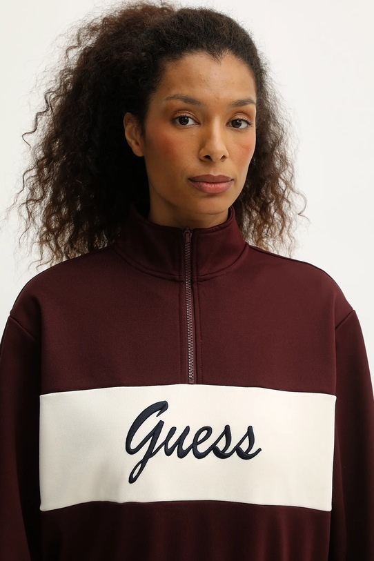 Guess bluza FABIA bordowy V5BQ00.KCX22