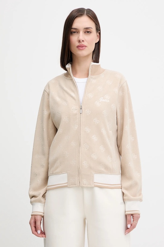 Guess bluza PAULINA wzorzyste beżowy V5BQ01.K1902