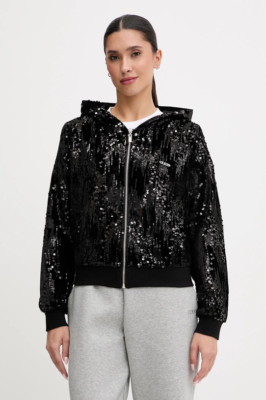 Guess bluza pozostałe czarny V5BQ02.K1922