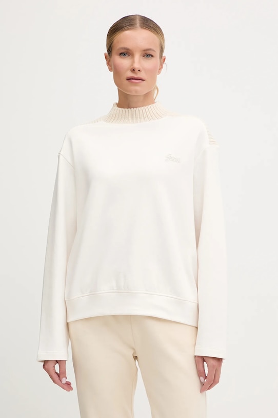 Guess bluza DORA z elastanem beżowy V5BQ13.K1981