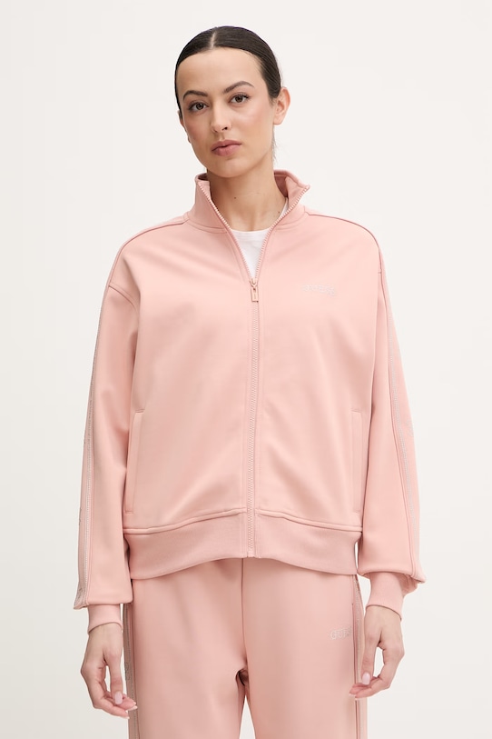 Guess bluza OCTAVIA pozostałe różowy V5BQ15.KCX22