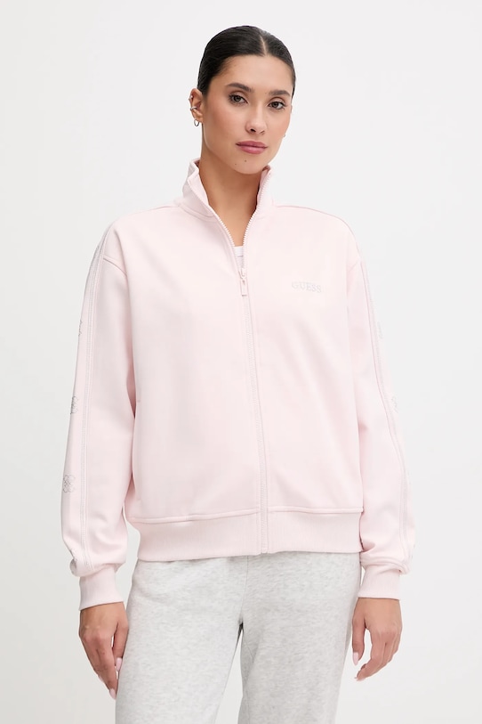 Guess bluza OCTAVIA pozostałe różowy V5BQ15.KCX22