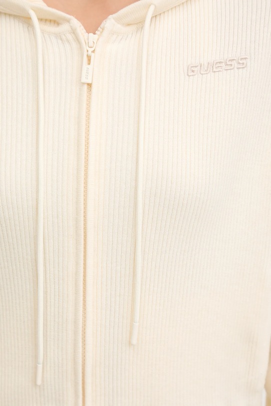 Guess bluza z domieszką wełny FLAMINIA V5BR05.Z3JD2 beżowy