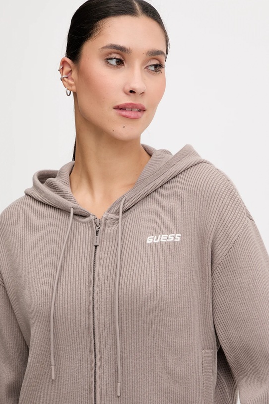 Guess bluza z domieszką wełny FLAMINIA beżowy V5BR05.Z3JD2
