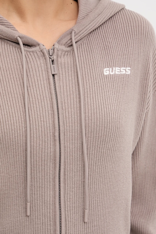 Guess bluza z domieszką wełny FLAMINIA V5BR05.Z3JD2 beżowy