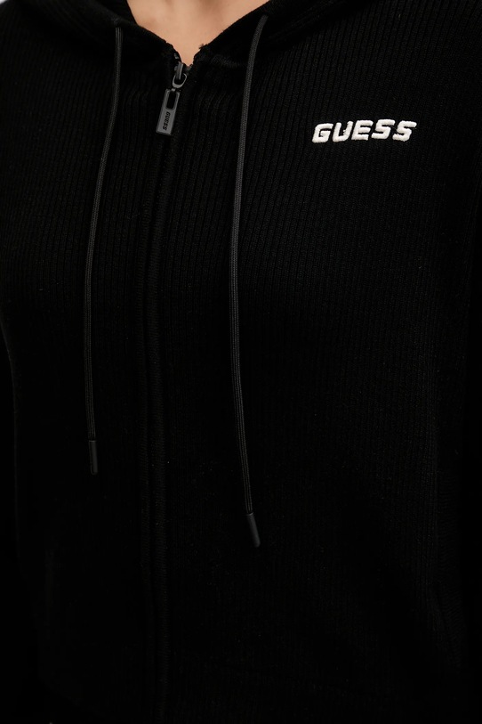 Guess bluza z domieszką wełny FLAMINIA V5BR05.Z3JD2 czarny