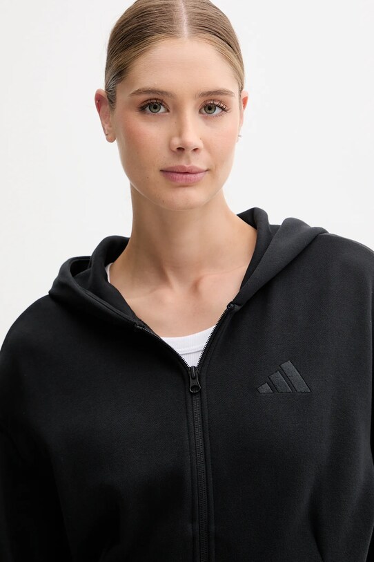 adidas pamut melegítőfelső All SZN fekete JJ1251