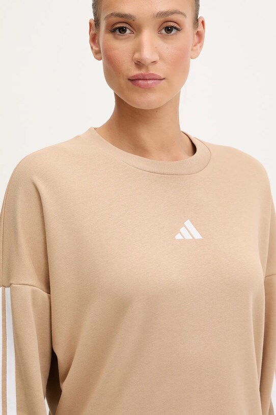 adidas bluza 3-Stripes beżowy JX7629