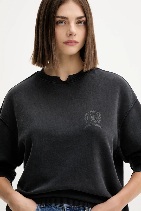 Tommy Jeans bluza bawełniana czarny DW0DW21586